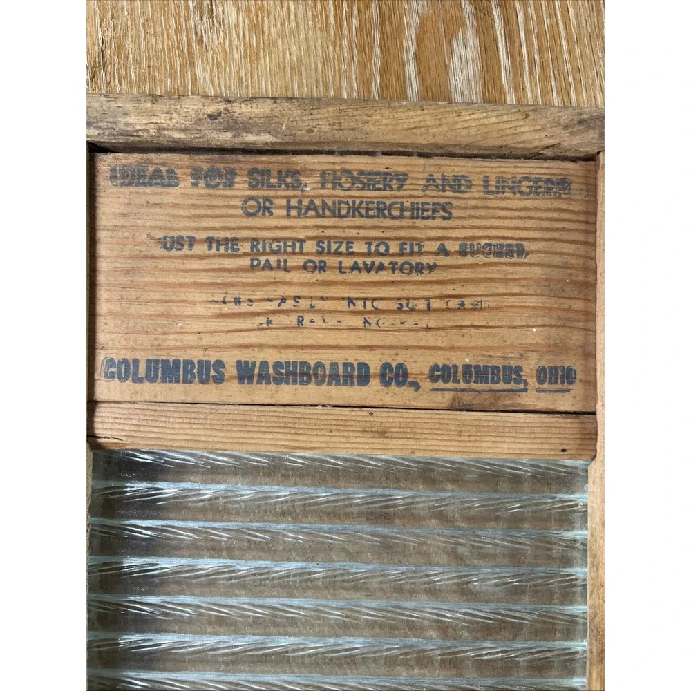 Vintage Columbus Washboard Co. Dubl Handi 18
